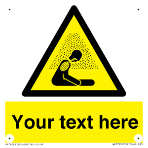 Custom warning asphyxiating atmosphere